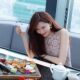 Celebrity Lin Zhiling's Same Style Pink Lace Sleeveless Dress Spring and Summer Slimming Look A-Line Pink Skirt for Women