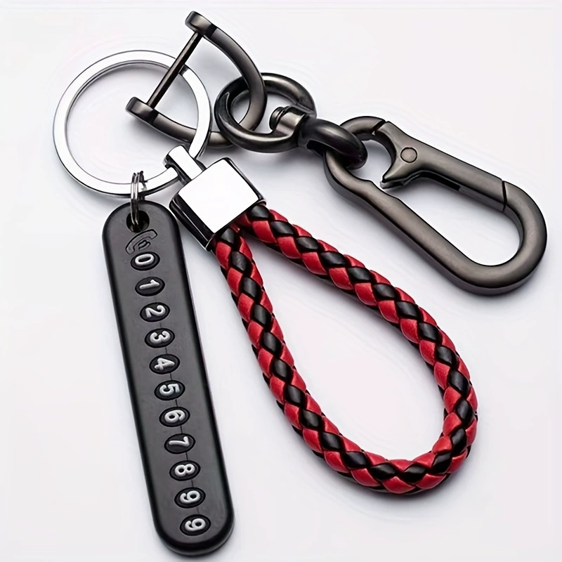 Anti-lost car keychain & fancy and practical key chain - you can retrieve it with the phone number tag