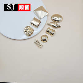 锌合金属服装服饰箱包背包胸前连接扣星形比基尼泳衣棉衣装饰扣子