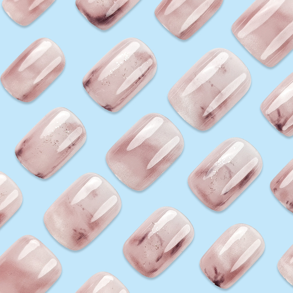 Parche de uñas de textura delicada transfronteriza elegante púrpura temperamento elegante manicure estilo suave simple para usar uñas image 4