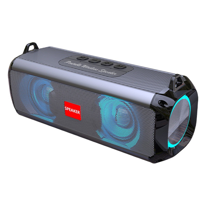 Nuevo altavoz Bluetooth inalámbrico, subwoofer portátil con luz para exteriores, graves pesados, tarjeta de altavoz pequeña