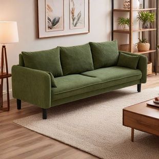 Office Home Living Room Bedroom Apartment Rental Clothing Store Rest Area Double or Three Person Retro Internet Celebrity Fabric Sofa