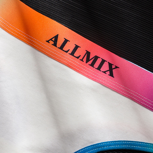 European and American women's sexy sports fitness gradient rainbow letter cotton seamless low-waist thong briefs