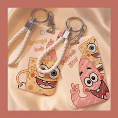 SpongeBob SquarePants Big Star Rice Card Cover Campus Student Card Bus Subway Access Card Water Card Document Protection Cover