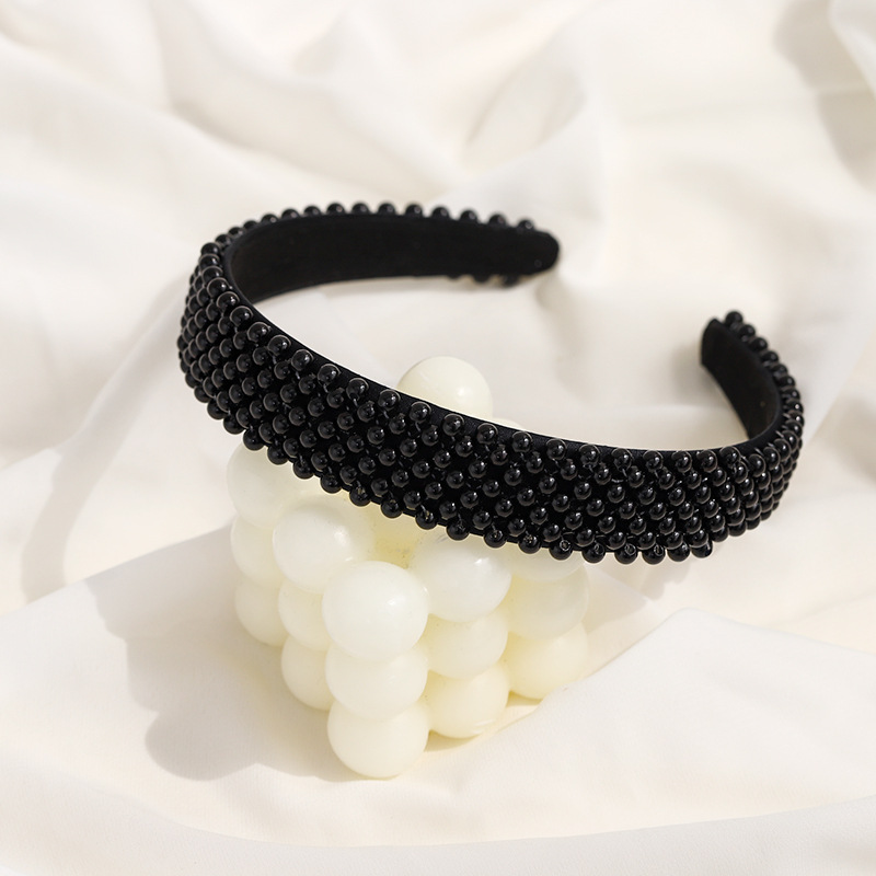 Fashion Geometric Cloth Pearl Hair Band 1 Piece display picture 7