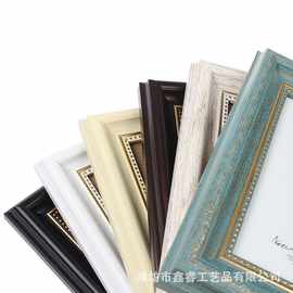 ✅欧式复古色正方形78寸10寸12寸美式相框素描剪纸拼图画框批