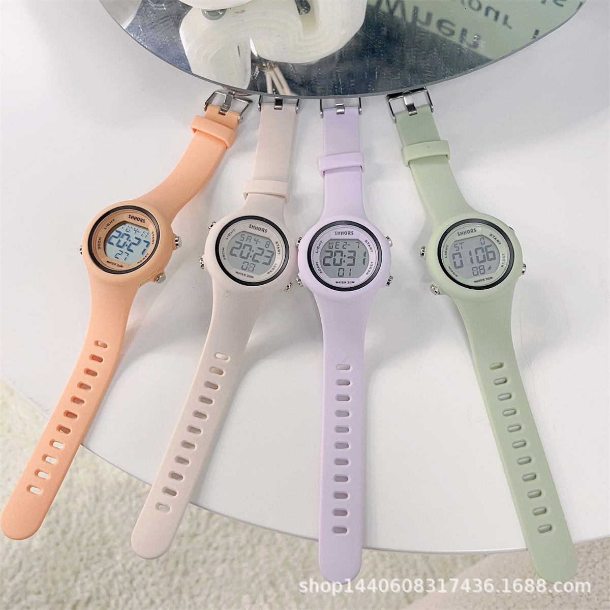 Nuevo reloj estudiante reloj electrónico tendencia juvenil multi-funcional Universal deportes silicona reloj electrónico ventas directas de la fábrica