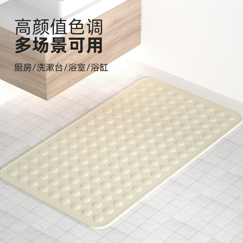 Alfombra antideslizante de baño de Venta caliente transfronteriza con ventosa alfombra de pedal de burbuja ducha baño de inodoro alfombra de piso anti-caída