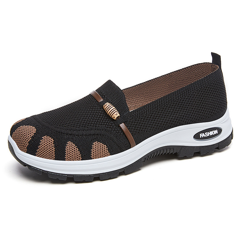 Zapatos de verano para mujer nuevo estilo, suela suave, pies no cansados, zapatos casuales, zapatos de madre transfronterizos, zapatos de tela transpirables con suela suave