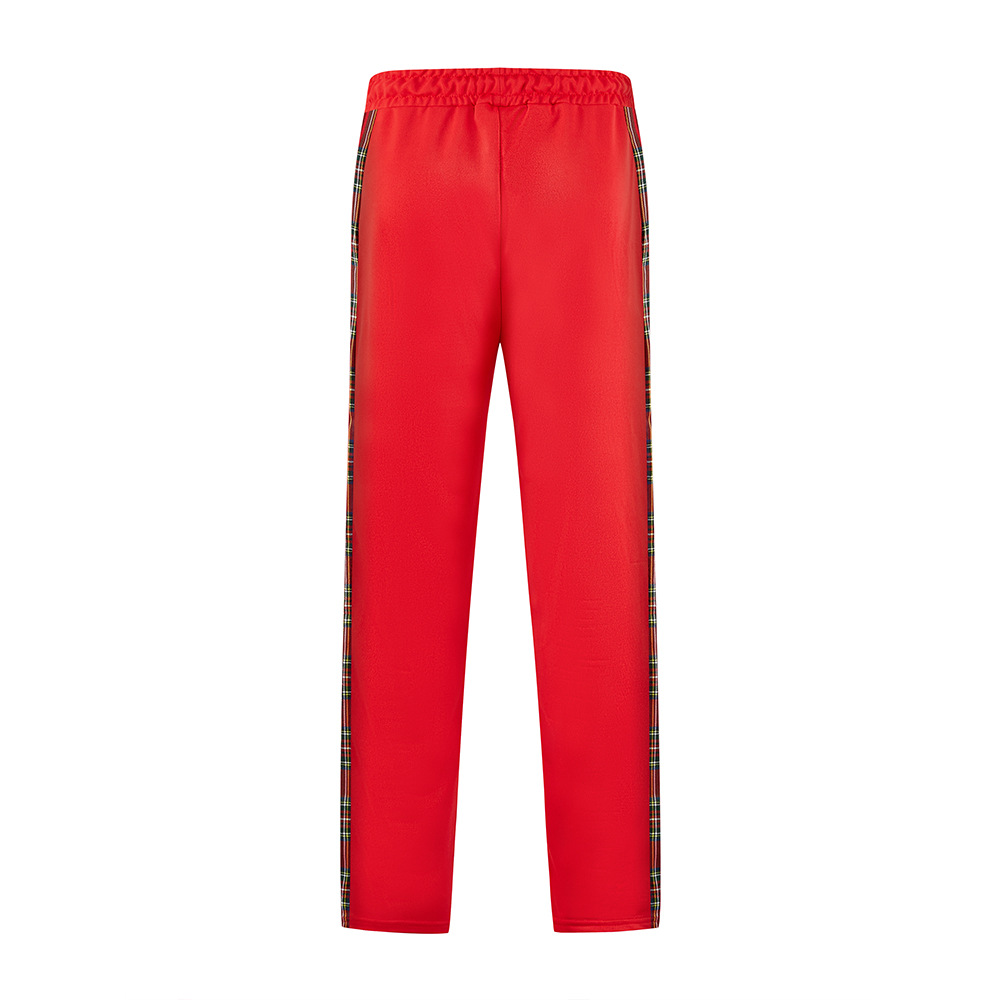 Herren Sweatpants Gerade Freizeithose Mit Schnallengürtel_voghion.com