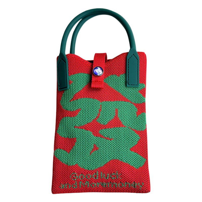 Bolsa de nicho diseño nuevo mini fortuna teléfono bolsa femenina estilo coreano versátil pequeño portátil monedero bolsa de mensajero