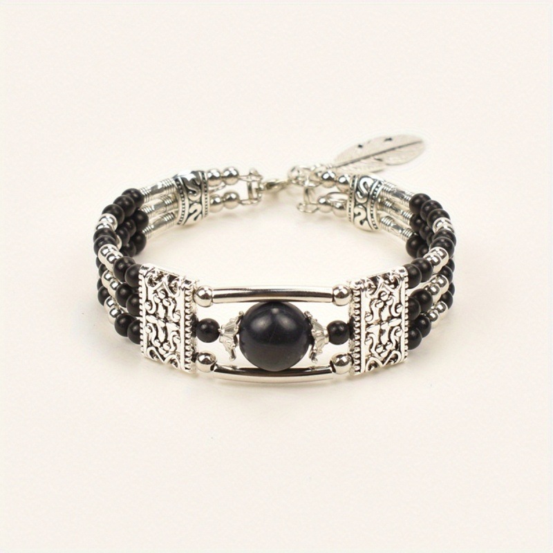 Ethnic Style Retro Open Bracelet Exotic Style Miao Silver Bracelet Xizang Silver Bracelet Women's Bracelet