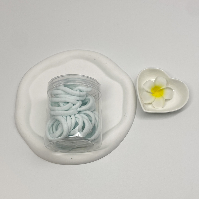 [Venta caliente transfronteriza] 50 cuerdas para el cabello enlatadas, gomas de goma de alta elasticidad de dos colores degradados sin costuras, anillos para el cabello al por mayor