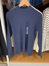 日单女装罗纹高领T恤/长袖小高打底衫领修身版秋冬新款470126