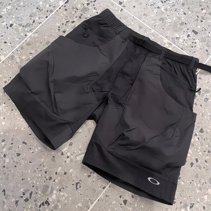 Vintage O-letter large pocket functional shorts 2026 American style paratrooper wasteland vibe style cargo shorts