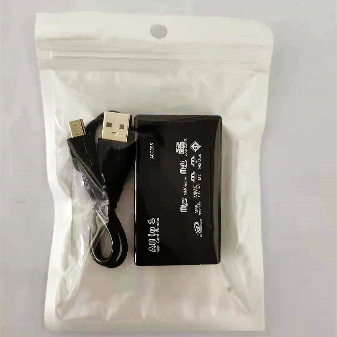 Spot USB2.0 card reader multi -pair high -speed mobile phone memory card TF/CF six -in -one password box reader