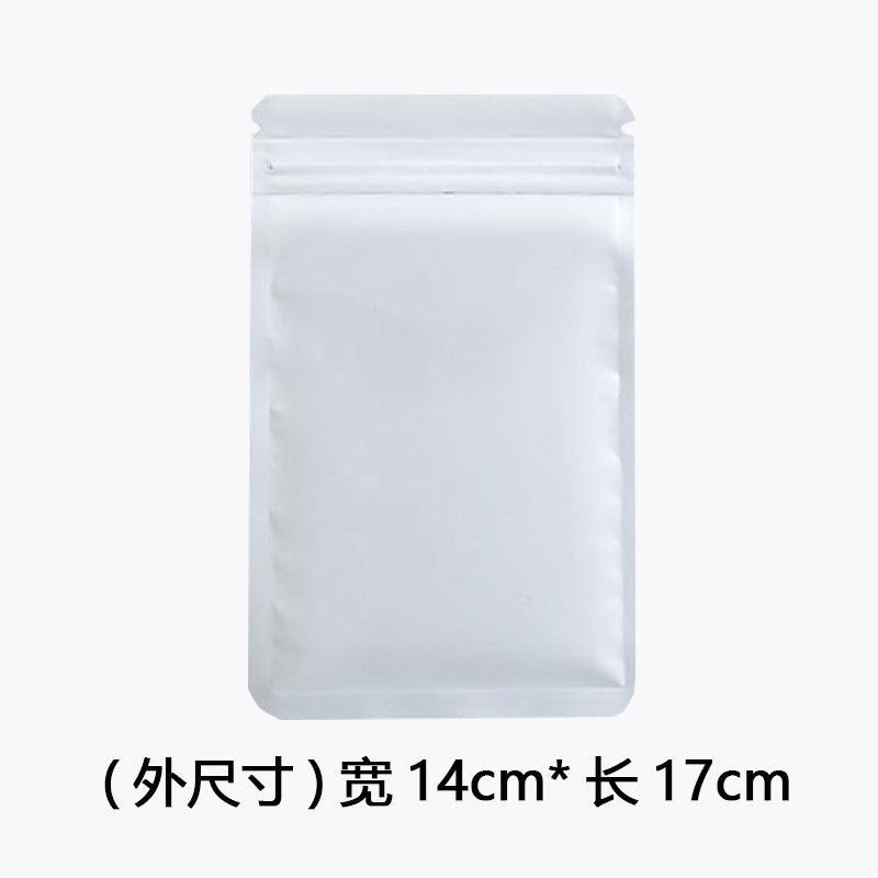 Joyas de color Bolsa ziplock Bolsa ciega Bolsa de papel de aluminio esmerilado Bolsa de hueso opaca aluminizada de doble cara Bolsa de embalaje sellada con alimentos