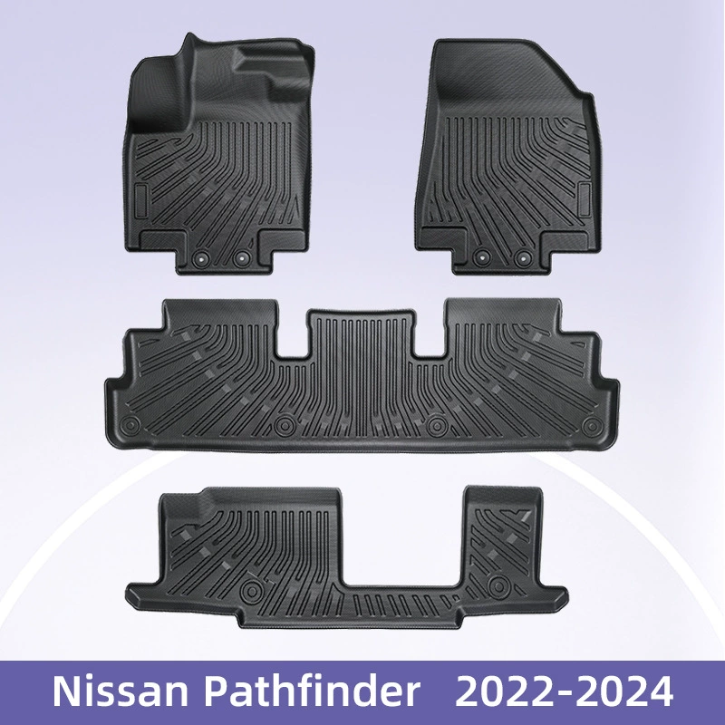 Для Nissan Pathfinder Топливо 2022-2024 3D 24/7 Материал TPE Автомобильные ножки
