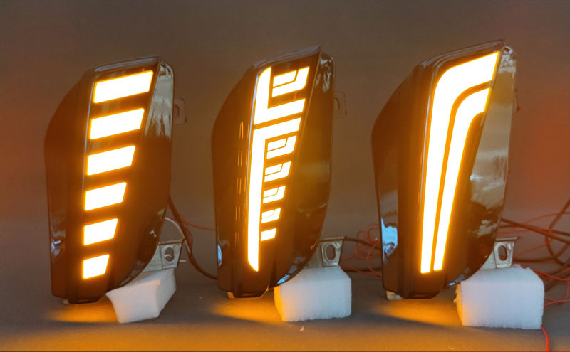 Suitable for 11-13 Models of Toyota Prius Front Fog Lights Modified to Led Daytime Running Lights Prius+Drl Dedicated Front Bumper Lights