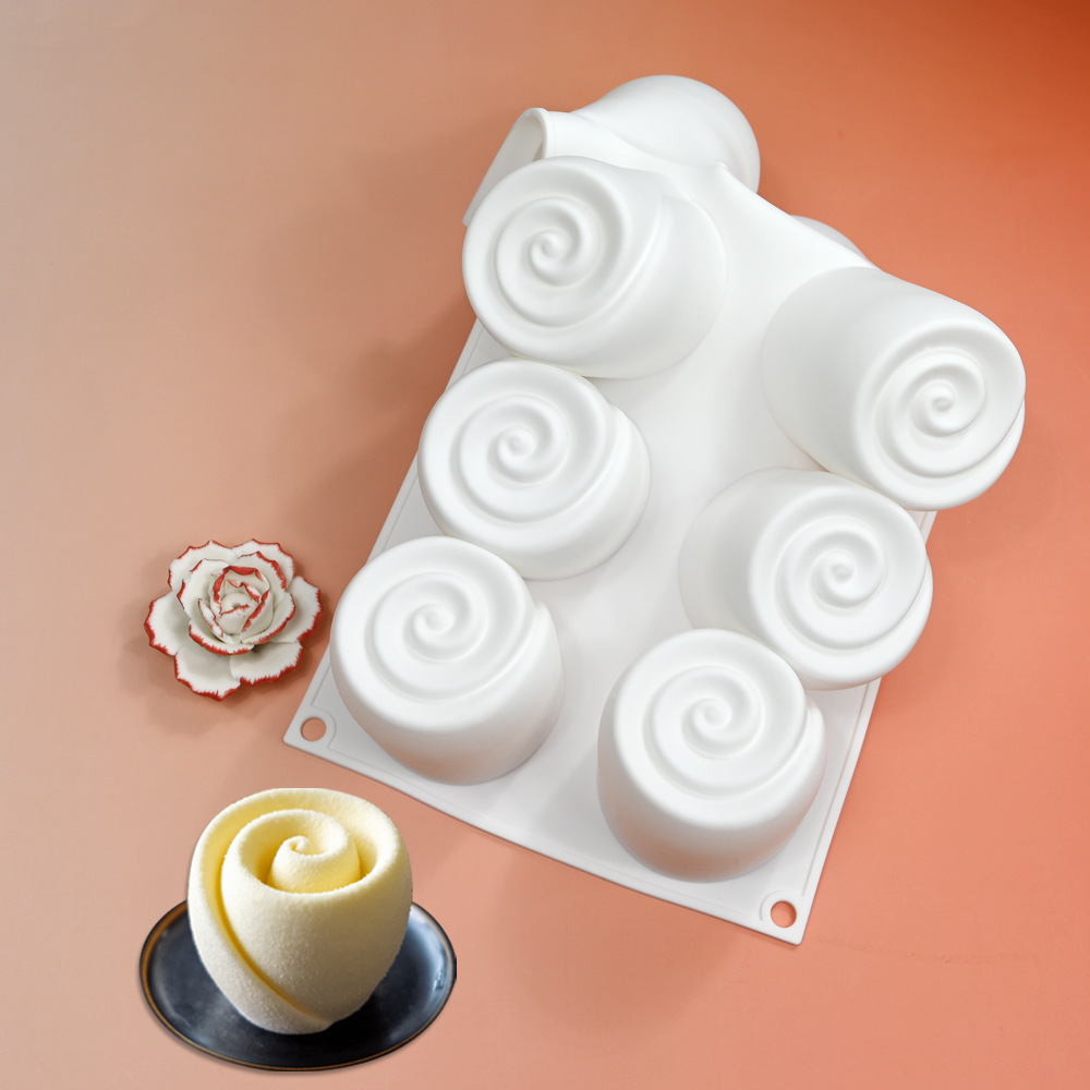 8-Rose Silicone Mousse Mold Image 4