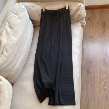 2025秋季新款气质针织显瘦长裤直筒裤垂感阔腿裤女批发H03EK21111