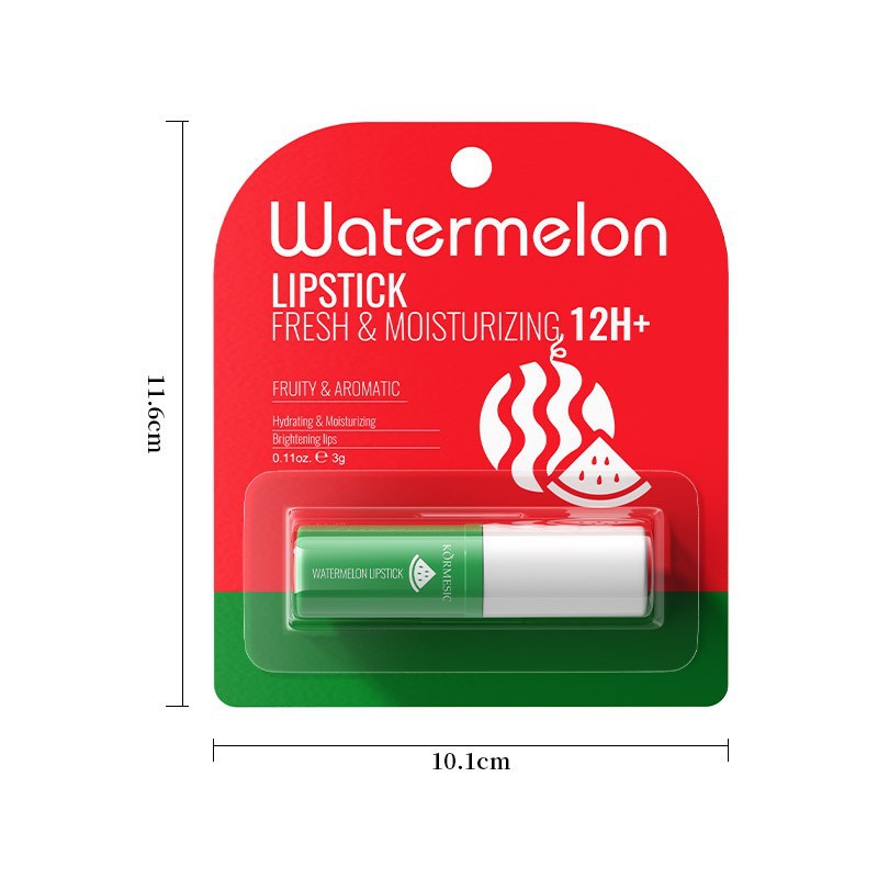 수박 수박 상쾌한 보습 립밤 3g [수출판매에 한함, 국내판매 금지, 구매시 면책사항 및 책임사항]