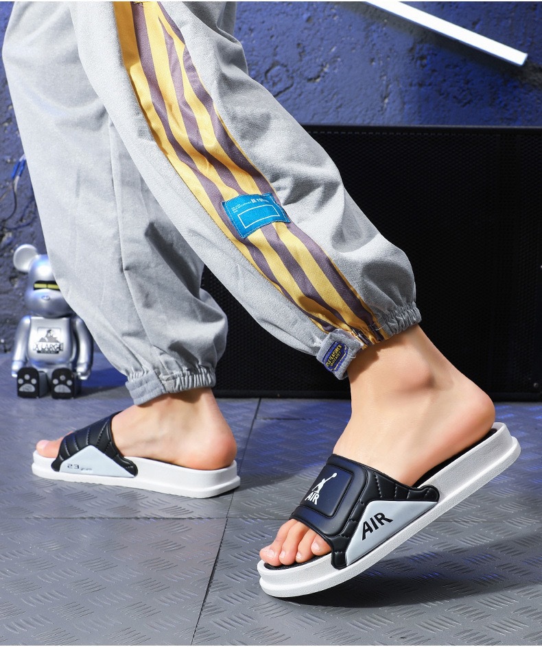 Herren-Slipper, strapazierfähig, dicke Sohle, bequem, leicht, rutschfest, stylische Sandalen mit einem Riemen_voghion.com