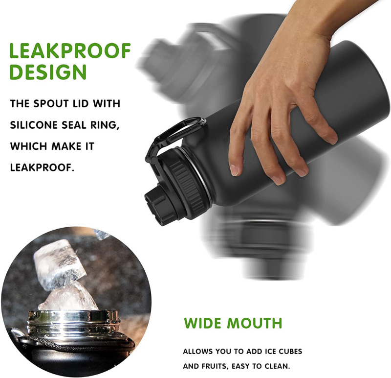 Insulated Water Bottle， 1000ml  32 oz Stains Steel Doubl|undefined