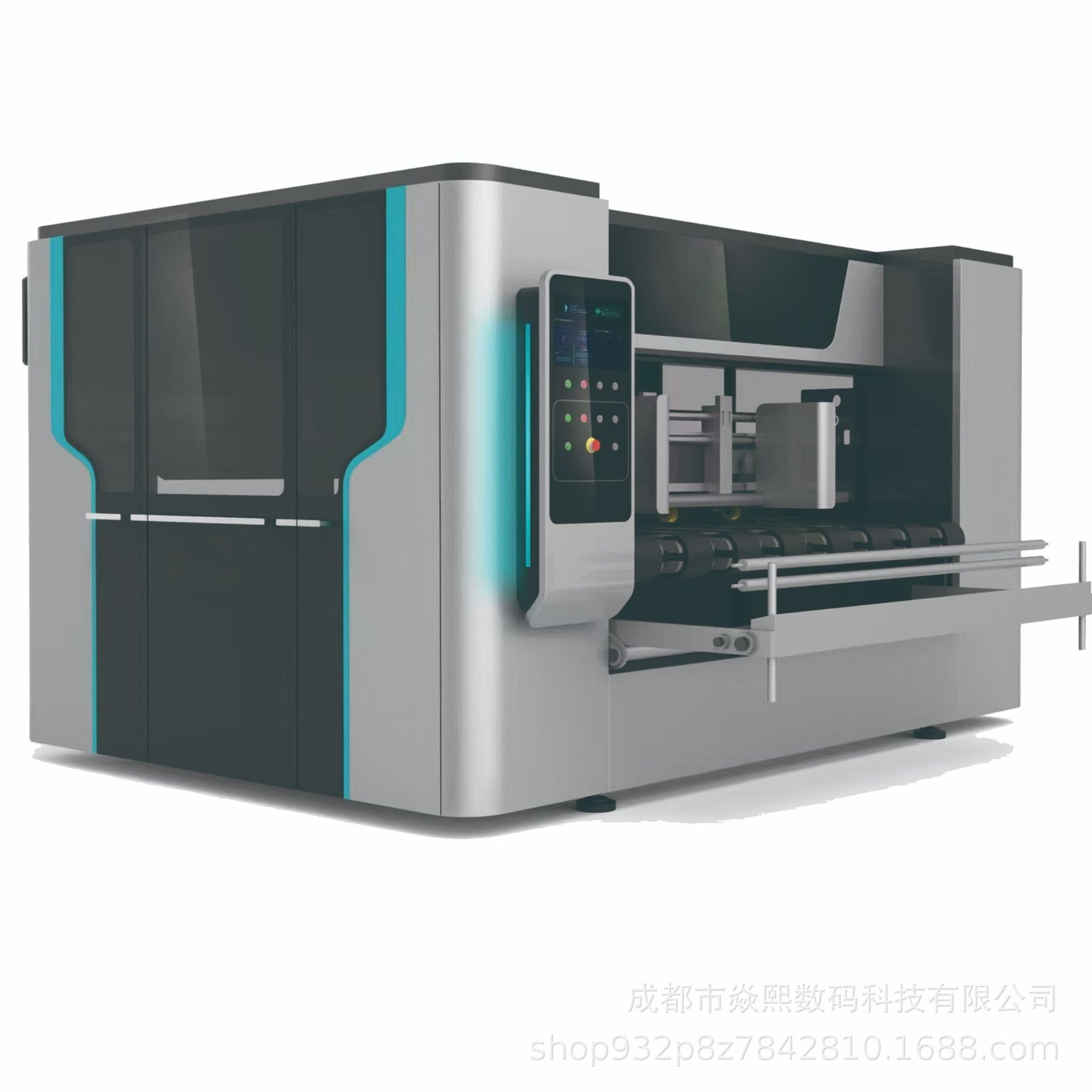 直出一米六四头无版数码纸箱印刷机多少钱瓦楞纸箱数码印刷机