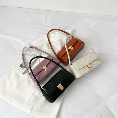 Bags for women  spring Internet celebrity popular new trendy Korean style personalized stone pattern fashion shoulder bag underarm bag for women