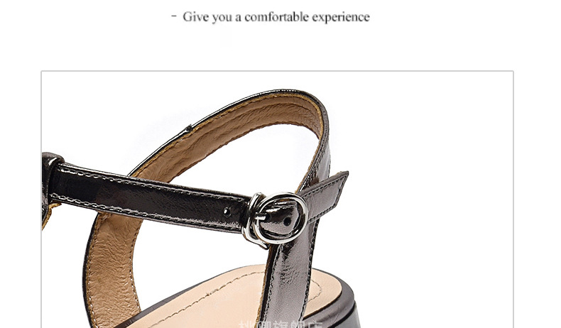 Sandal da thật mũi kín gót thấp đế mềm mũi vuông phong cách Pháp — Màu nâu chi tiết 17