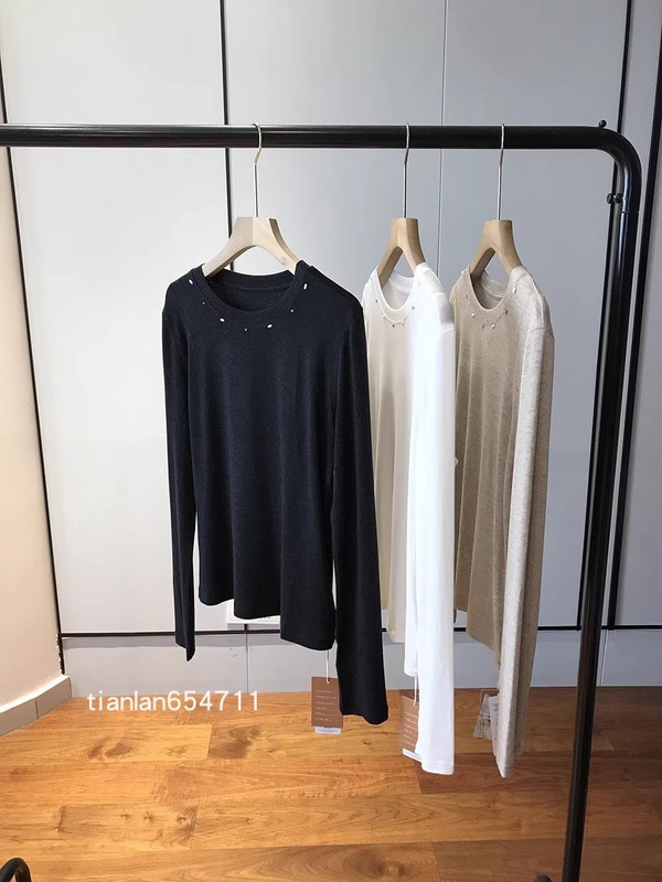 ER9192简约中透着时装调性美丽诺羊毛天丝圆领百搭长袖针织打底衫|undefined