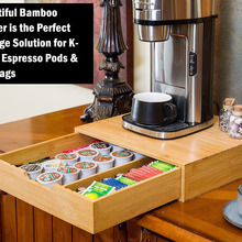 竹木抽屜收納盒咖啡膠囊速溶咖啡分配收納盒茶葉糖包整理收納盒