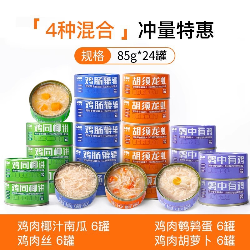 Alimentos básicos enlatados para gatos