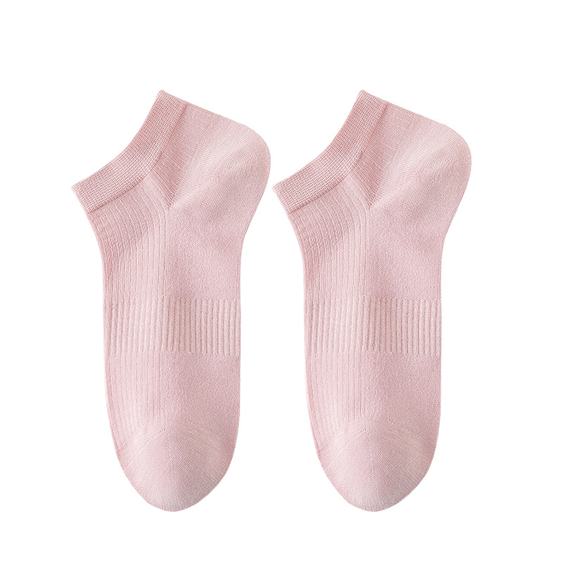 Medias de barco de malla de algodón sólido para mujeres primavera y verano sin costuras calcetines de cabeza para mujeres envases independientes calcetines al por mayor