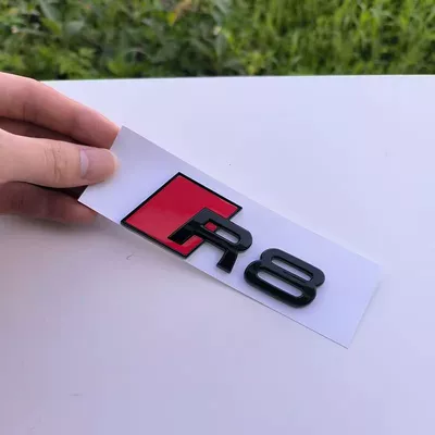 Audi R8 black emblem, modified Car logo - standard-r8