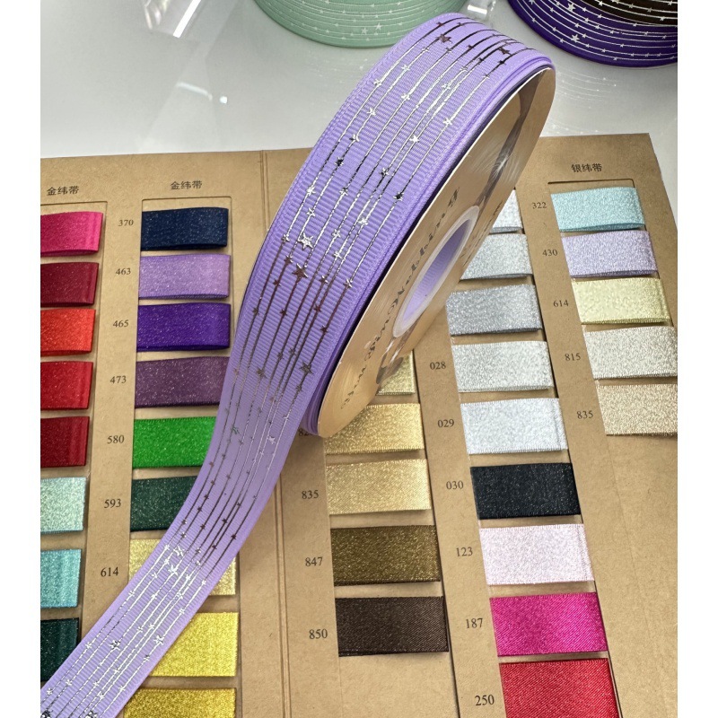 Explosiones transfronterizas estrellas de fijación en caliente galvanizado DIY arco de regalo de fiestas decoración cinta accesorios de ropa