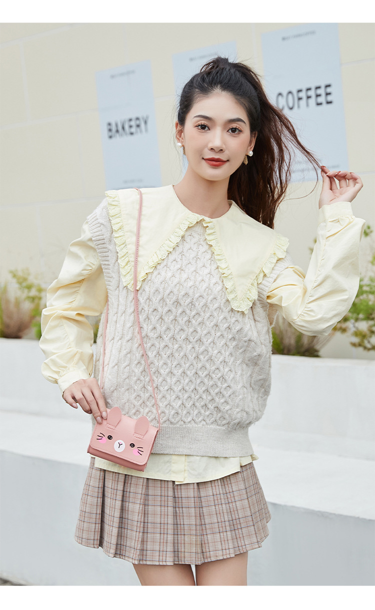 Women's bag 2023 new style cartoon crossbody small square bag mini bag mini gift bag children's bag