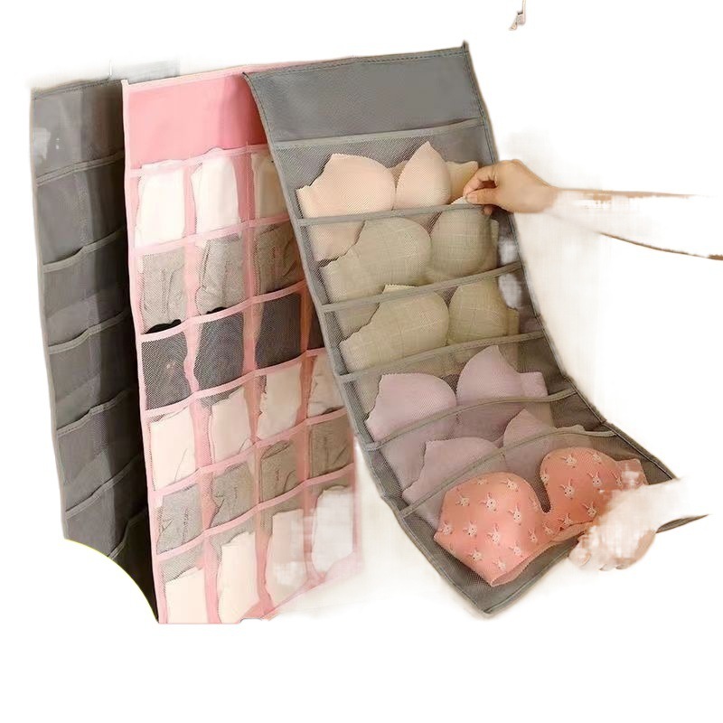 下着収納掛け袋吊り式掛け袋タンス両面収納ドア後壁布芸靴下収納袋卸売り|undefined