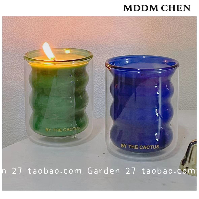 雙層杯香薰蠟燭家用臥室香氛實用禮物禮盒擺件