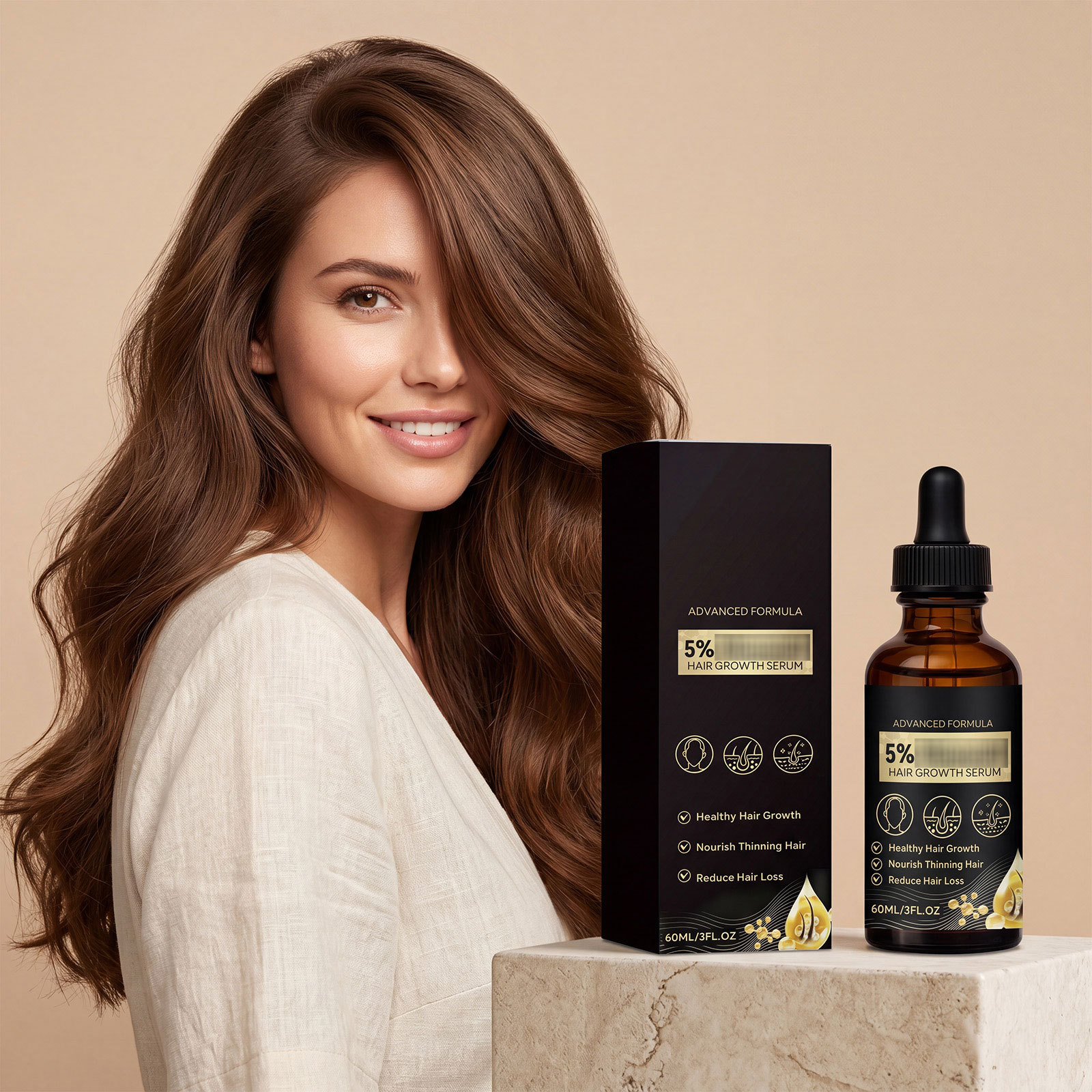 Hair Care Essence Daily Scalp and Hair Care, Moisturizing, Smoothing, Refreshing and Gentle Care Essence