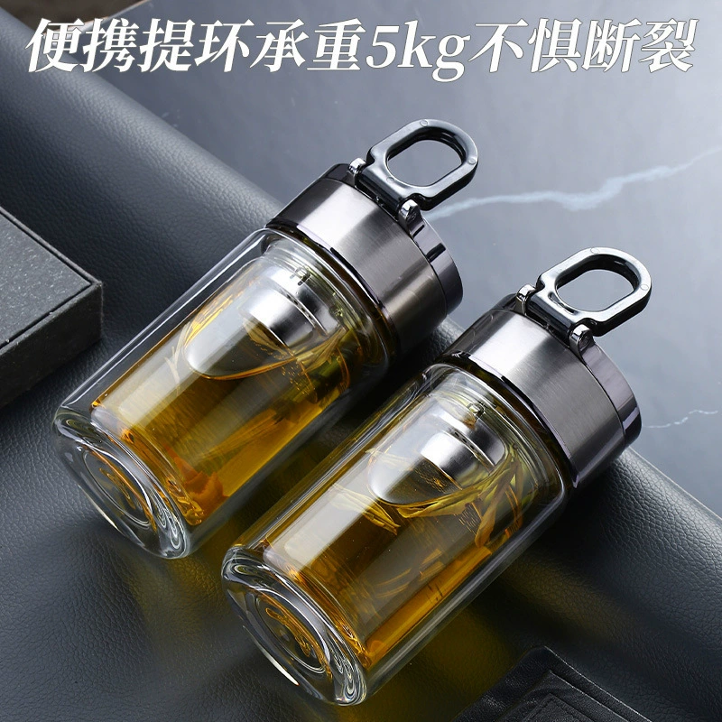 Glass handheld tea cup, Birthday gift