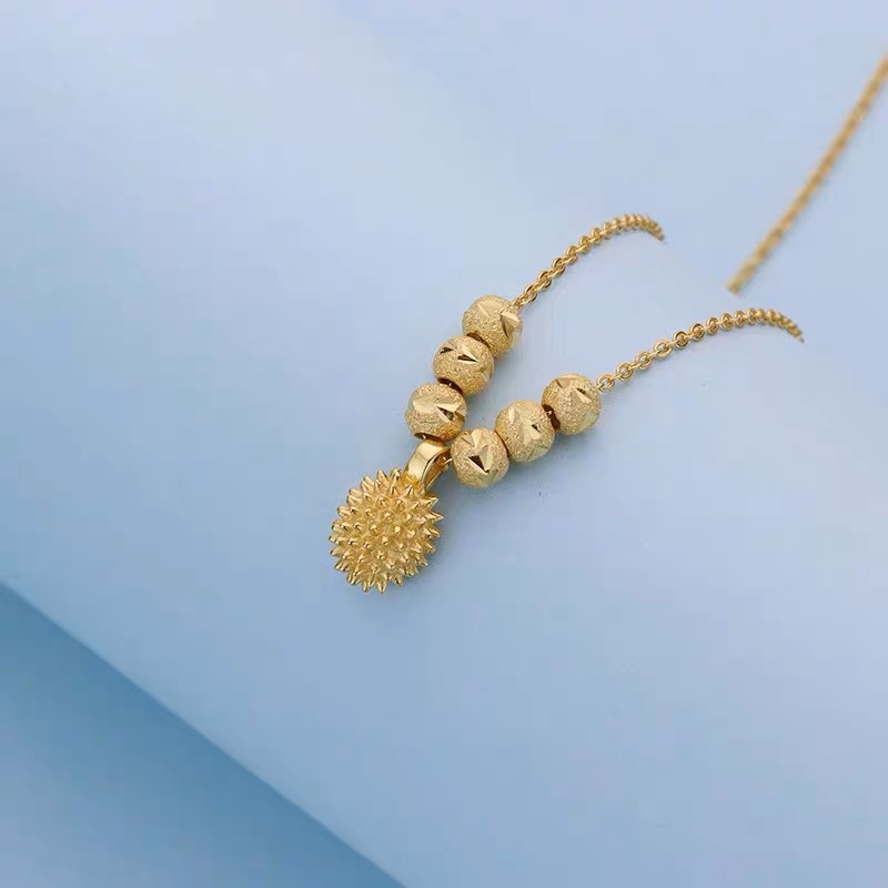 Tiktok mismo estilo collar femenino pequeño Durian luz nicho de lujo temperamento todo partido Cadena de clavícula 2023 nueva moda