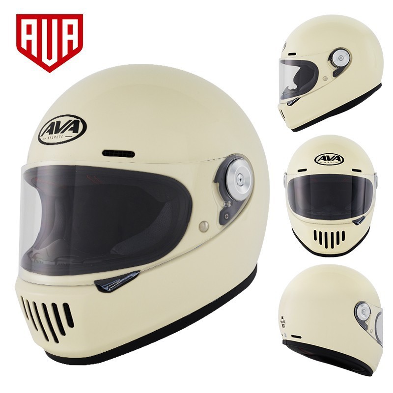 AVA dinastía casco retro casco completo de los hombres y las mujeres de la motocicleta de fibra de vidrio Four Seasons universal 3C certificado dinastía