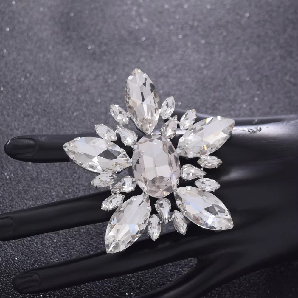 fashion all match flower rings multi color personality exaggerated rings simple design jewelry female rings_voghion.com