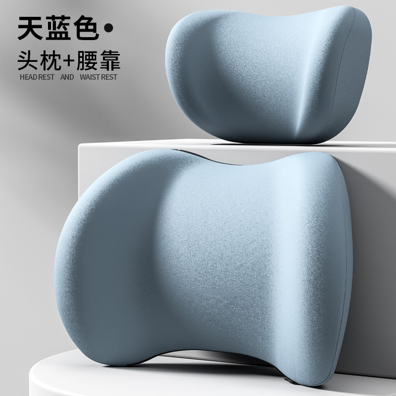 Car Headrest and Lumbar Support for Drivers, Memory Foam Support for Prolonged Sitting, Car Shoulder Pillow, Automotive Accessories