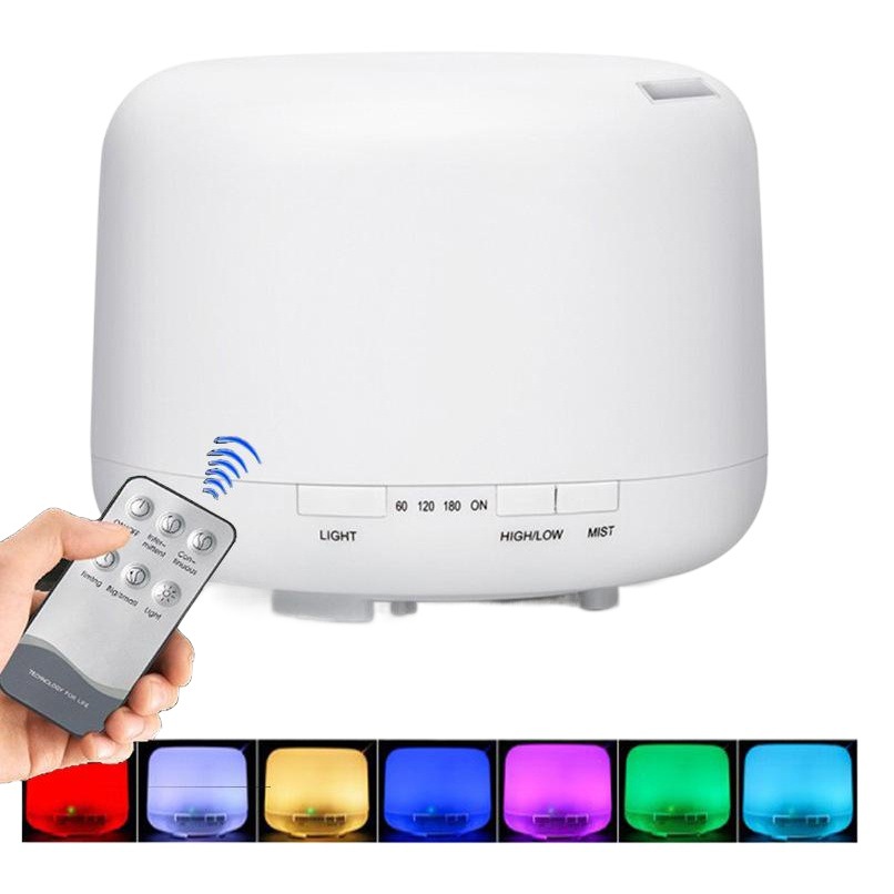 500ml Muyin Aromatherapy Machine Ultrasonic Household Mute Air Purification Humidifier Cross-border Aromatherapy Furnace Factory