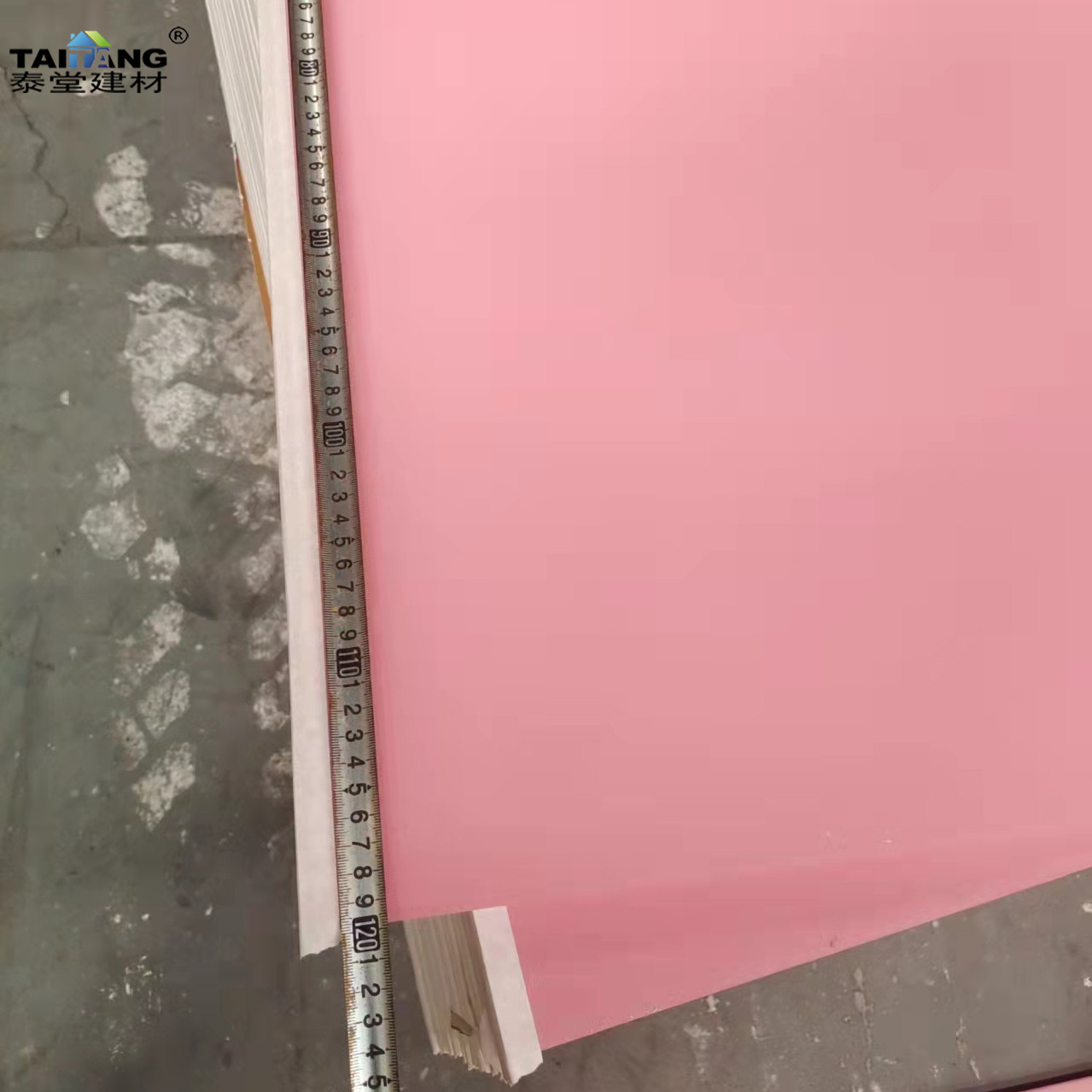Fiji 13mm rosa resistente al fuego panel de yeso resistente al agua panel de pared de techo panel de pared de seco gib board