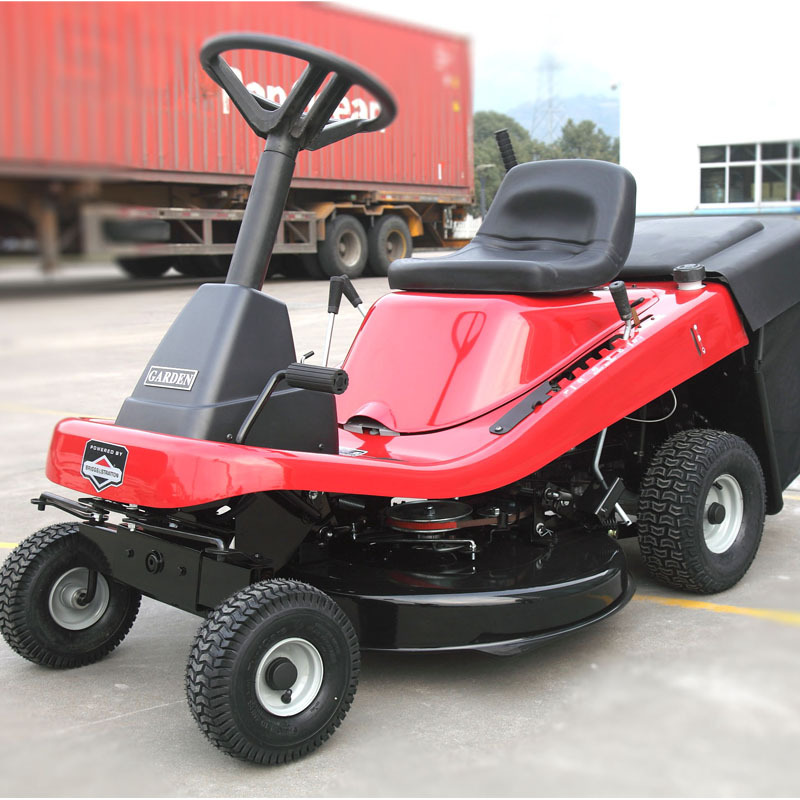 座驾式汽油草坪车30寸160升后排侧排集草 公园球场草坪杂草零转弯