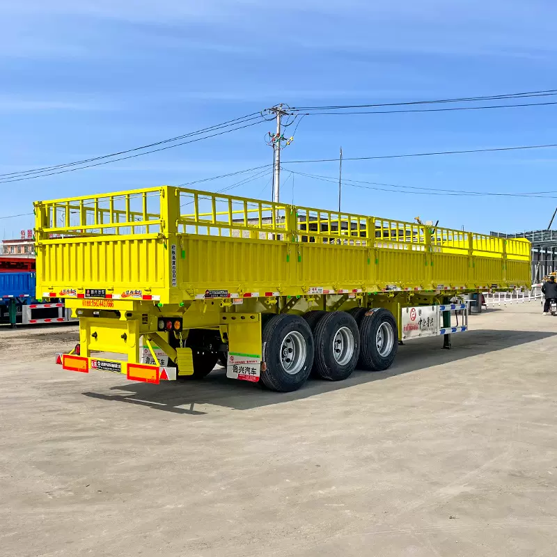 跨境外贸13米厢式侧翻自卸半挂车工程自卸半挂车轻量化栏板半挂车